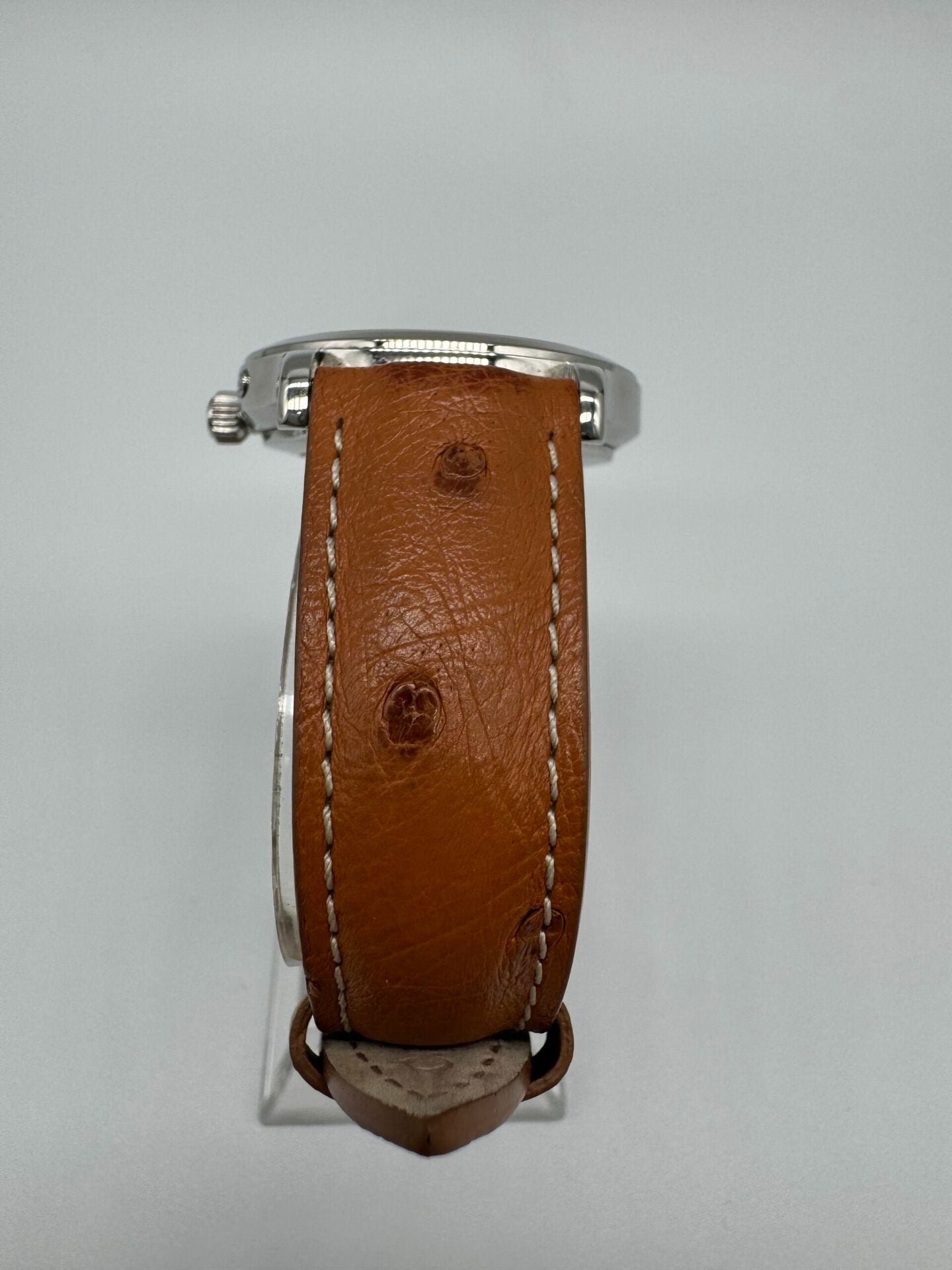 Montre JAEGER-LECOULTRE "Master Control" en acier et cuir