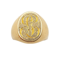 Bague Chevalière en or jaune