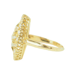 Bague Marquise en or jaune et diamants