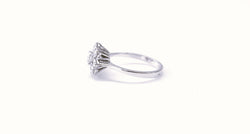 Bague Marguerite en or blanc et diamants
