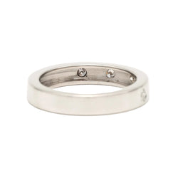Bague Alliance en or blanc et diamants