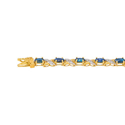 Bracelet Or jaune Saphir