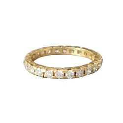 Bague Alliance en or jaune et diamants
