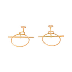 Hermès Boucles d'oreilles Loop Or rose