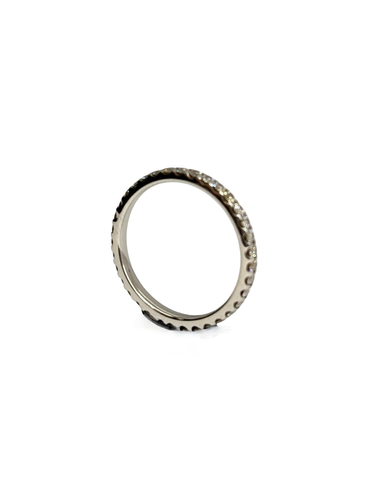 Bague Alliance en or blanc et diamants