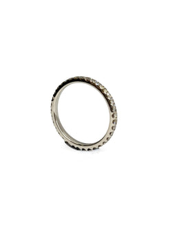 Bague Alliance en or blanc et diamants