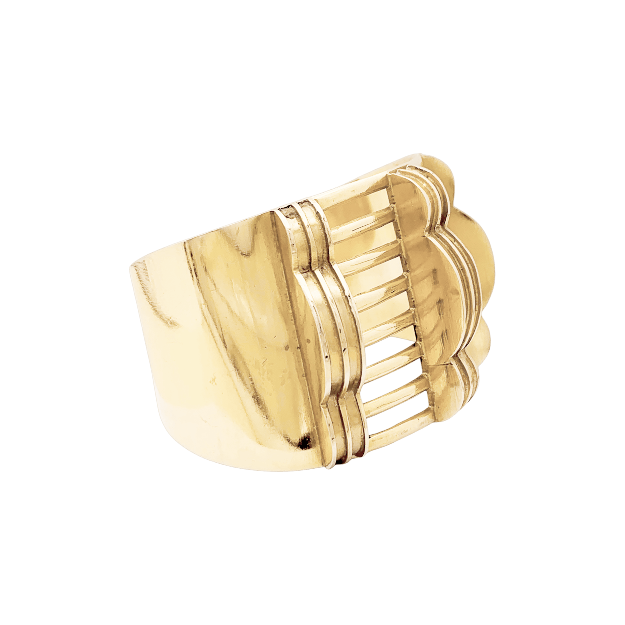 Bracelet manchette or rose.