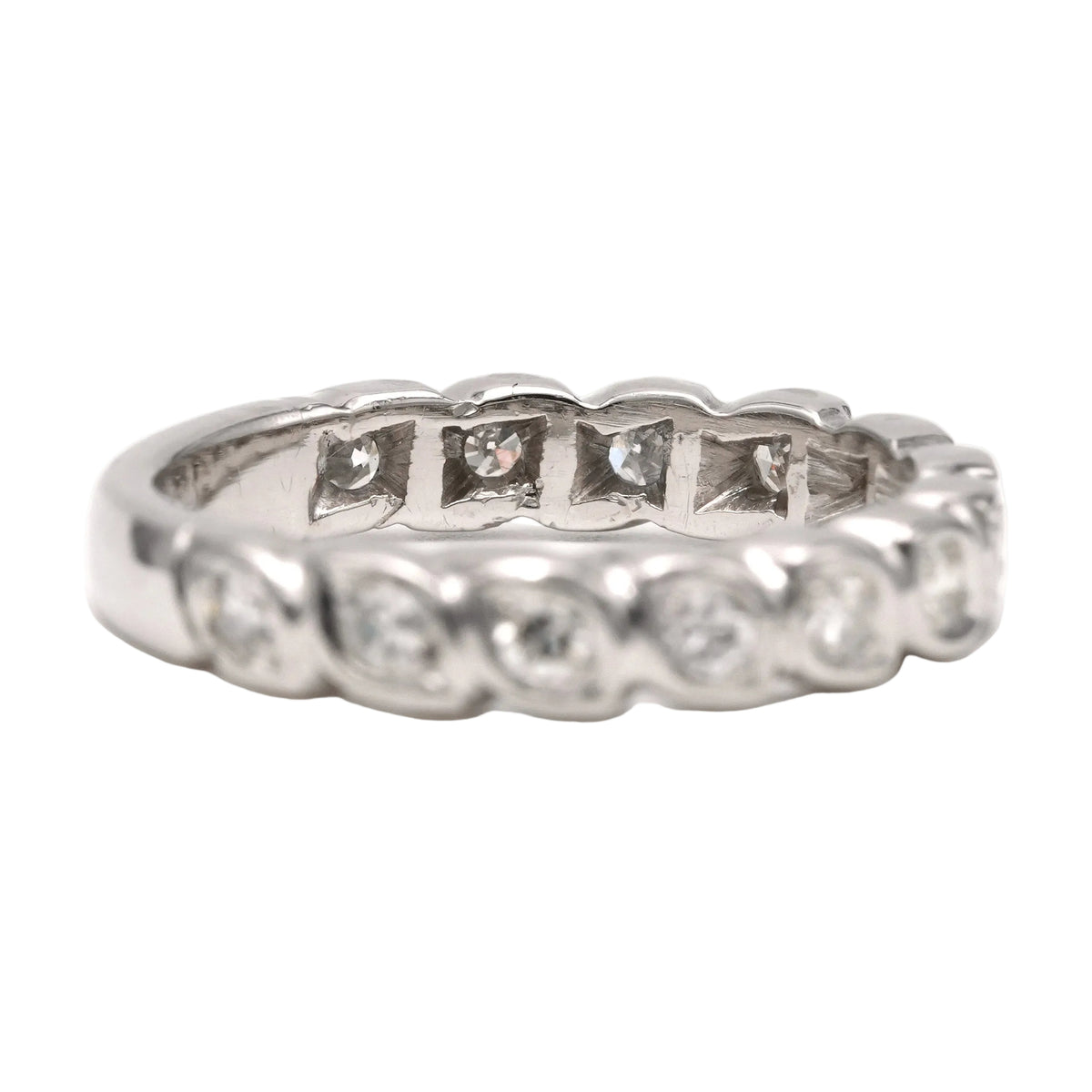 Bague Alliance en or blanc et diamants