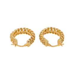 Boucles d'oreilles Maille Américaine Or jaune
