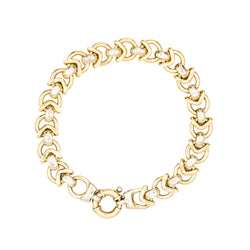 Bracelet Maille en or jaune et or blanc