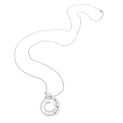 Sautoir Van Cleef & Arpels, "Contes d'Hiver", or blanc et diamants.