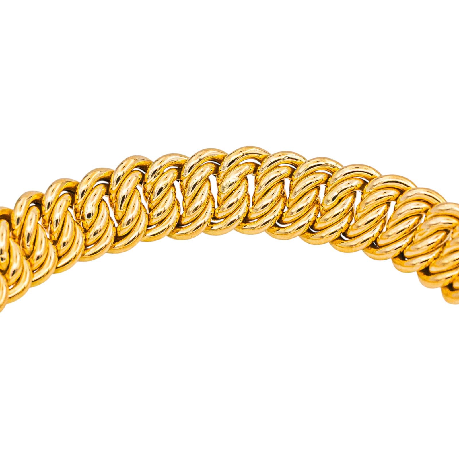 Bracelet Maille américaine Or jaune