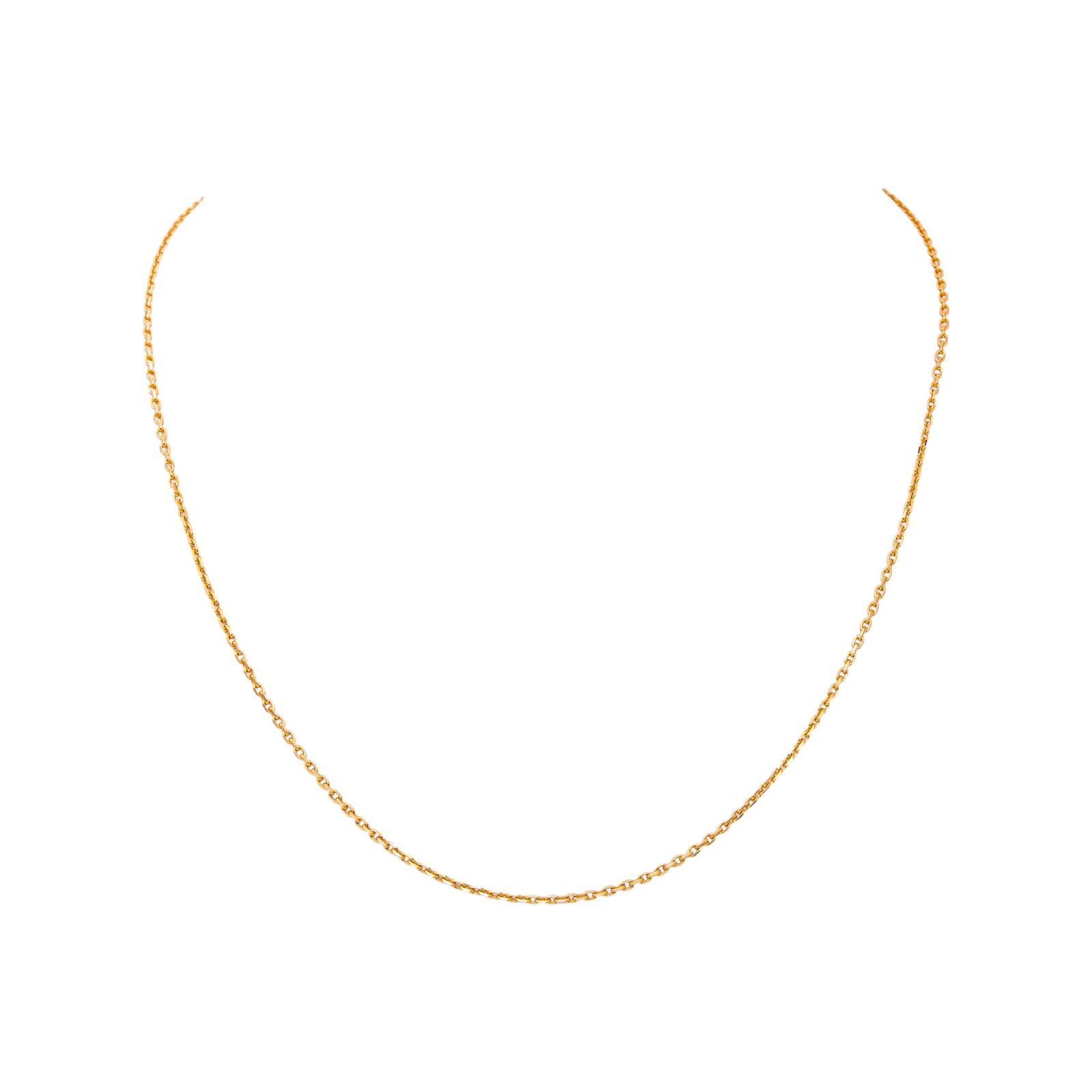 Collier Maille forçat Or jaune