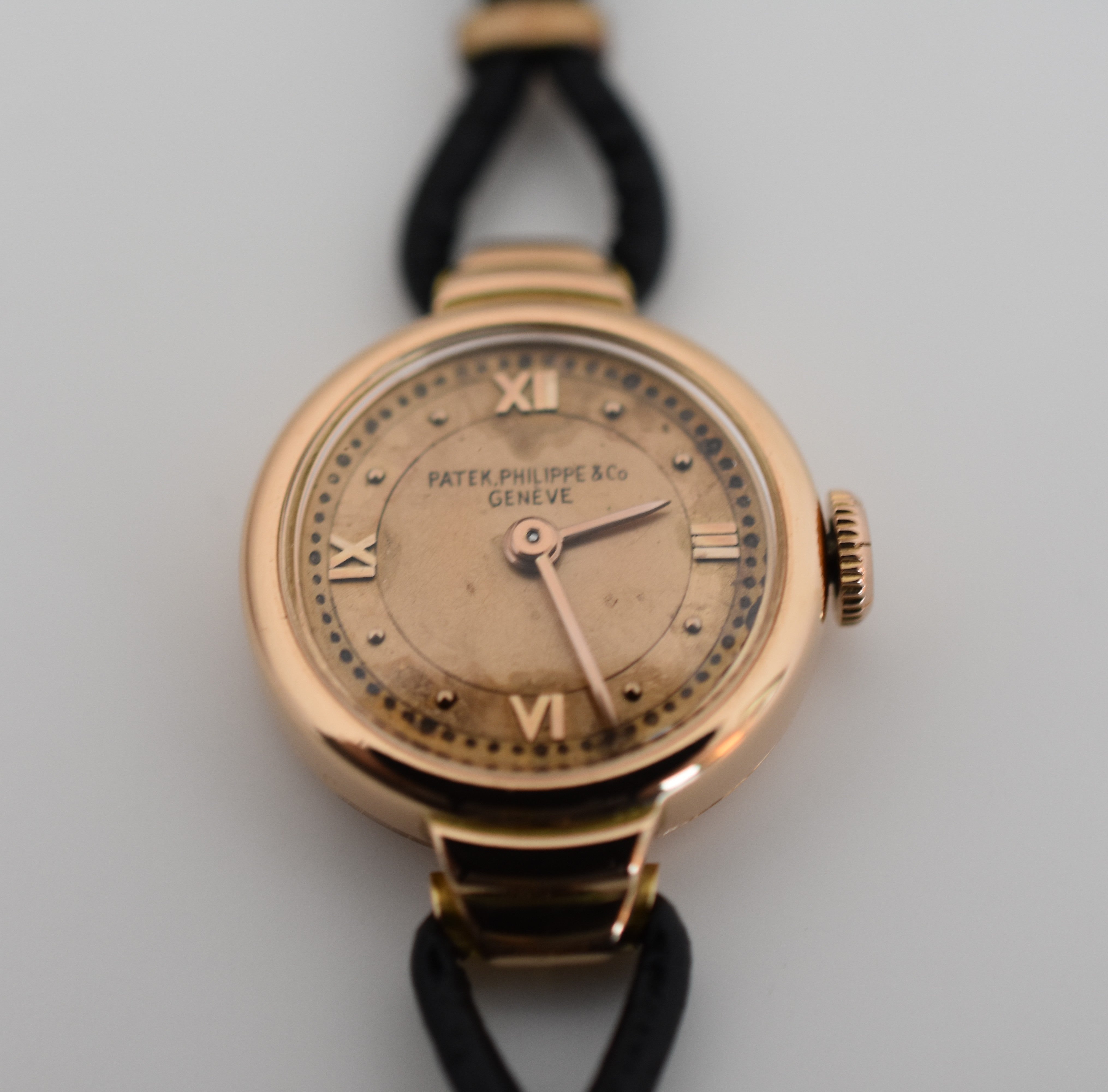 Patek Philippe montre de dame or rose 18 carats (750/000), circa 1942