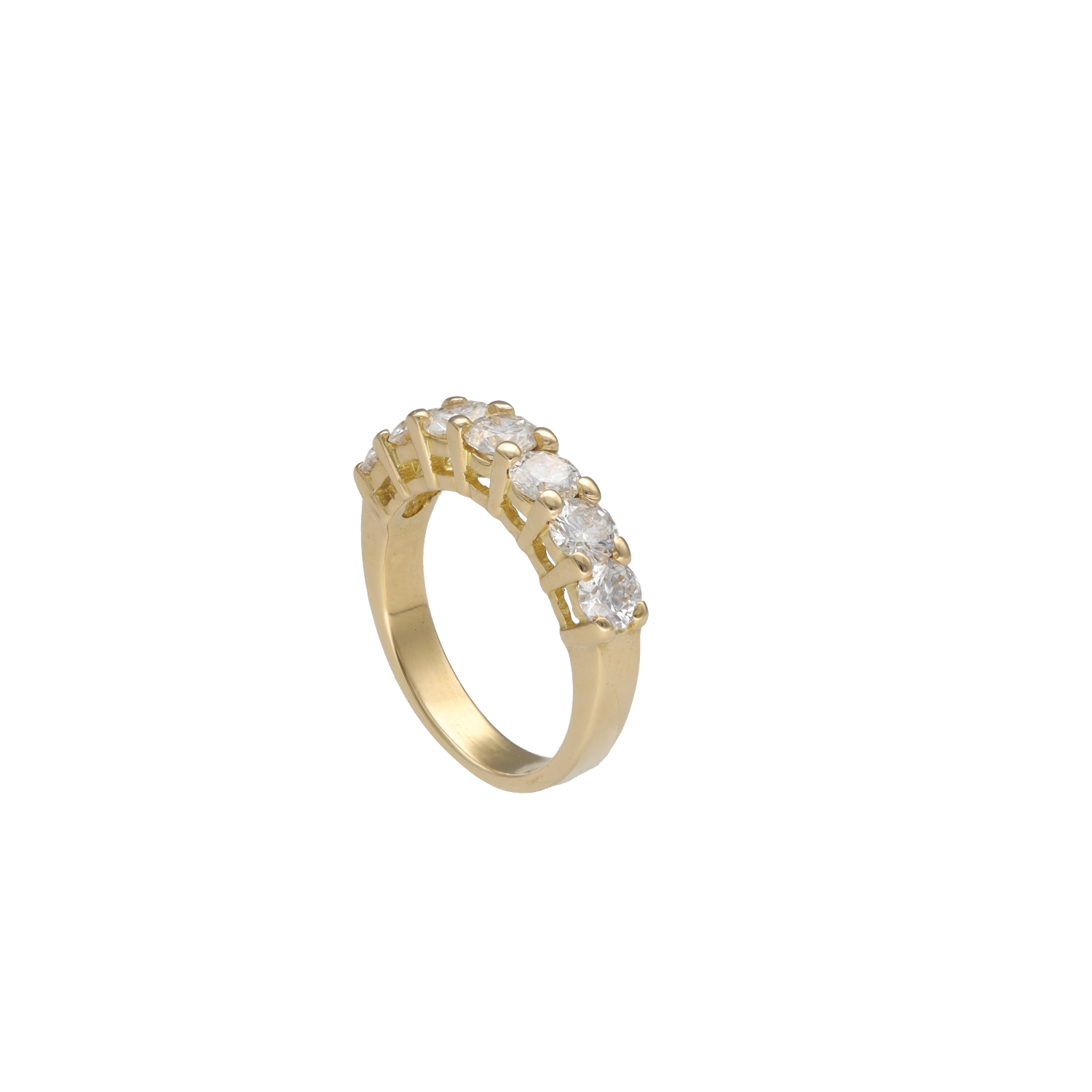 Bague Alliance en or jaune et diamants