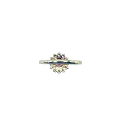 Bague Entourage GEMMYO "Lefkos Camaïeux" en or jaune, tourmaline et diamants