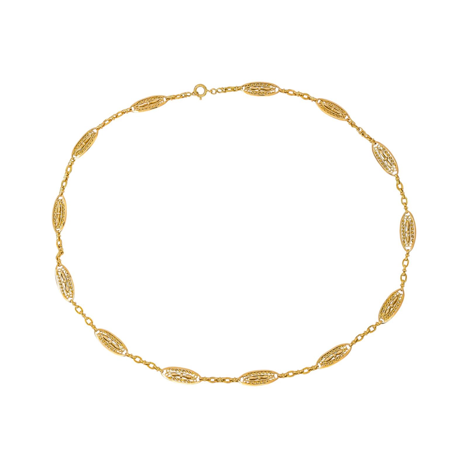 Collier Maille en or jaune
