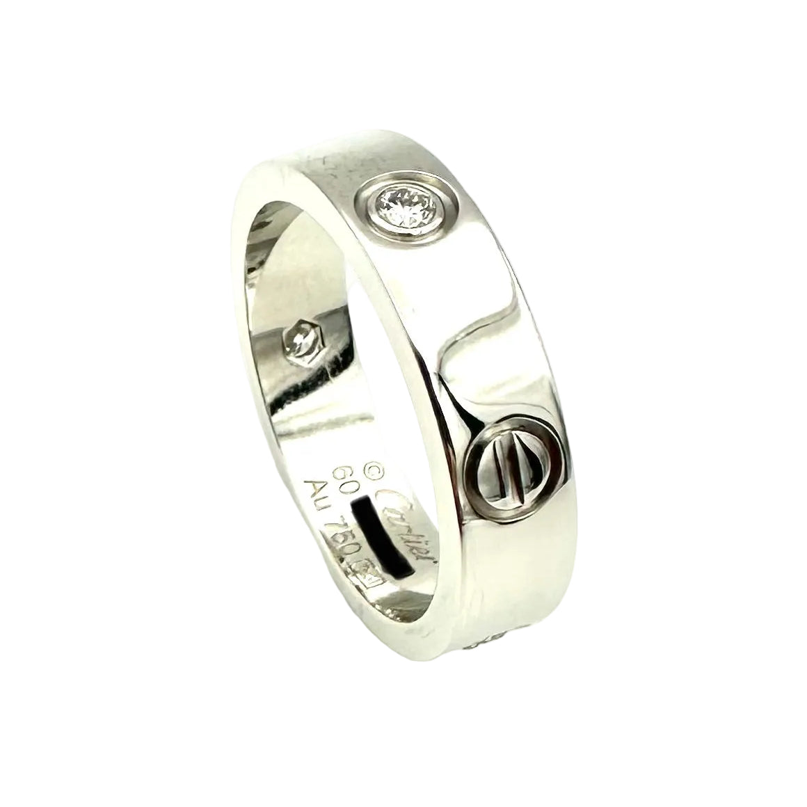 Bague Alliance CARTIER "Love" en or blanc et diamants