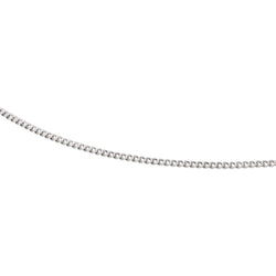 Collier Maille Gourmette Or blanc