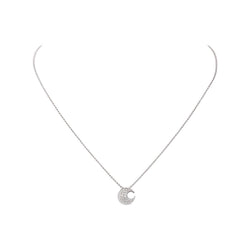 Collier  Or blanc  Diamant