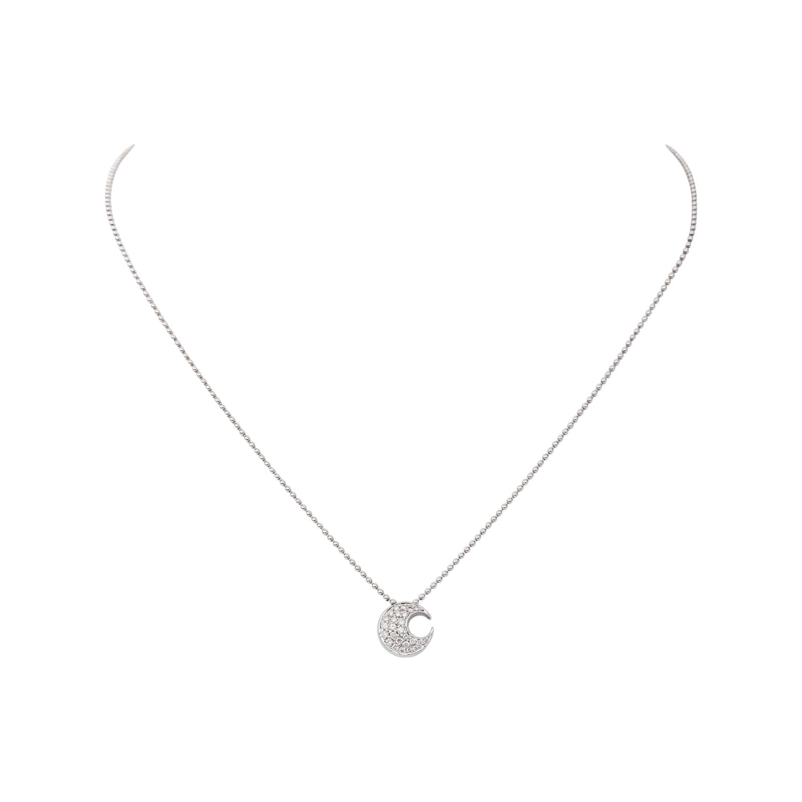 Collier  Or blanc  Diamant