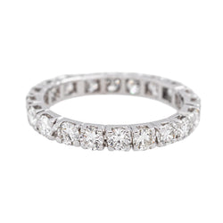 Bague  Alliance tour complet  Or blanc Diamant