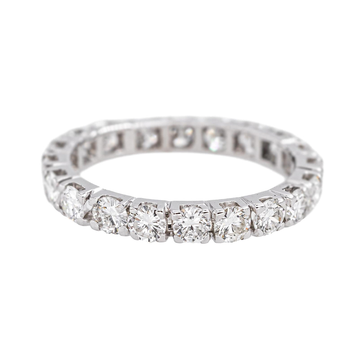Bague  Alliance tour complet  Or blanc Diamant