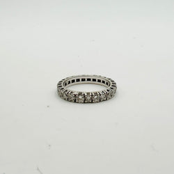 Bague Alliance en or blanc et diamants
