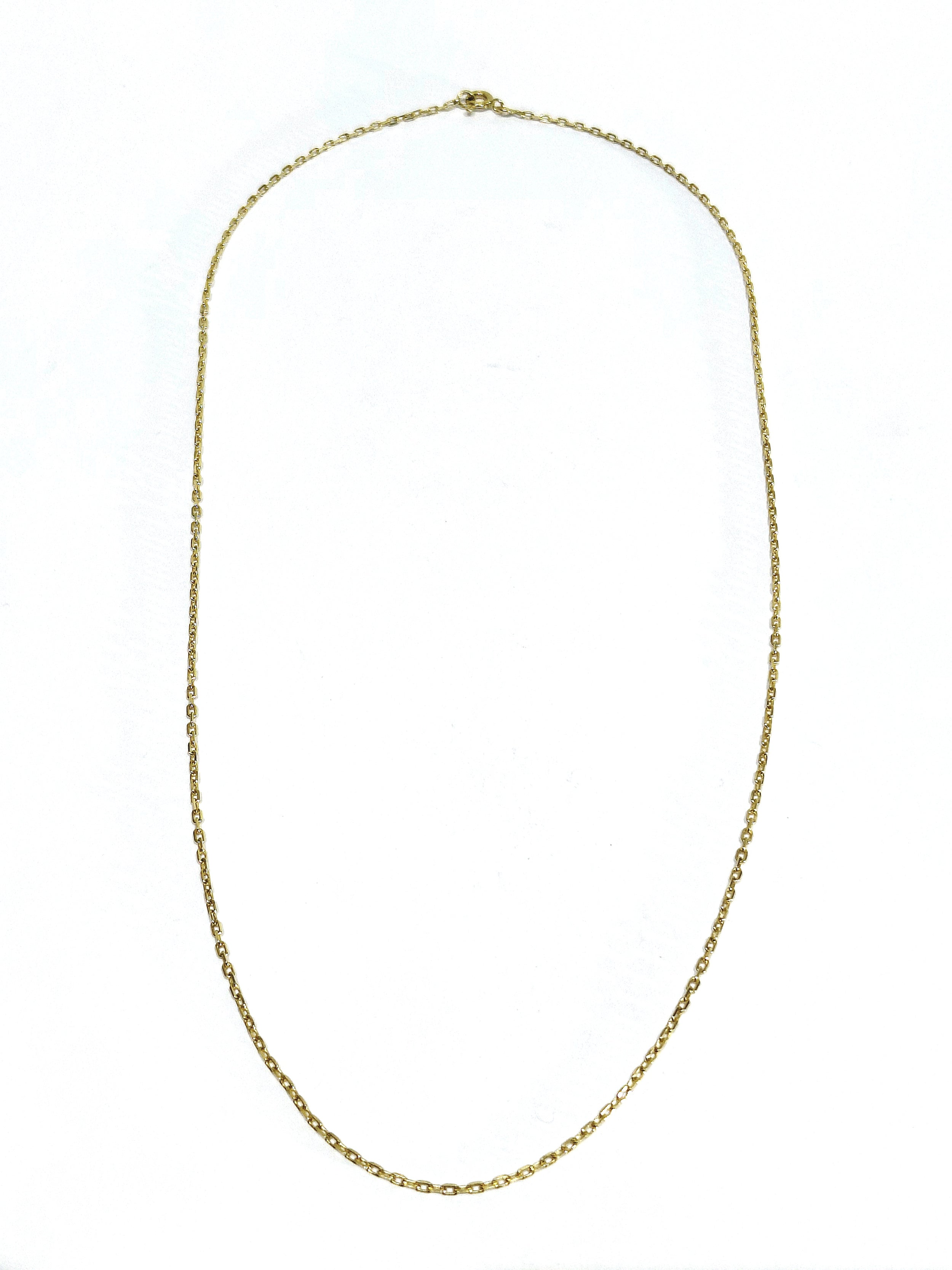 Chaîne en or jaune maille Forçat