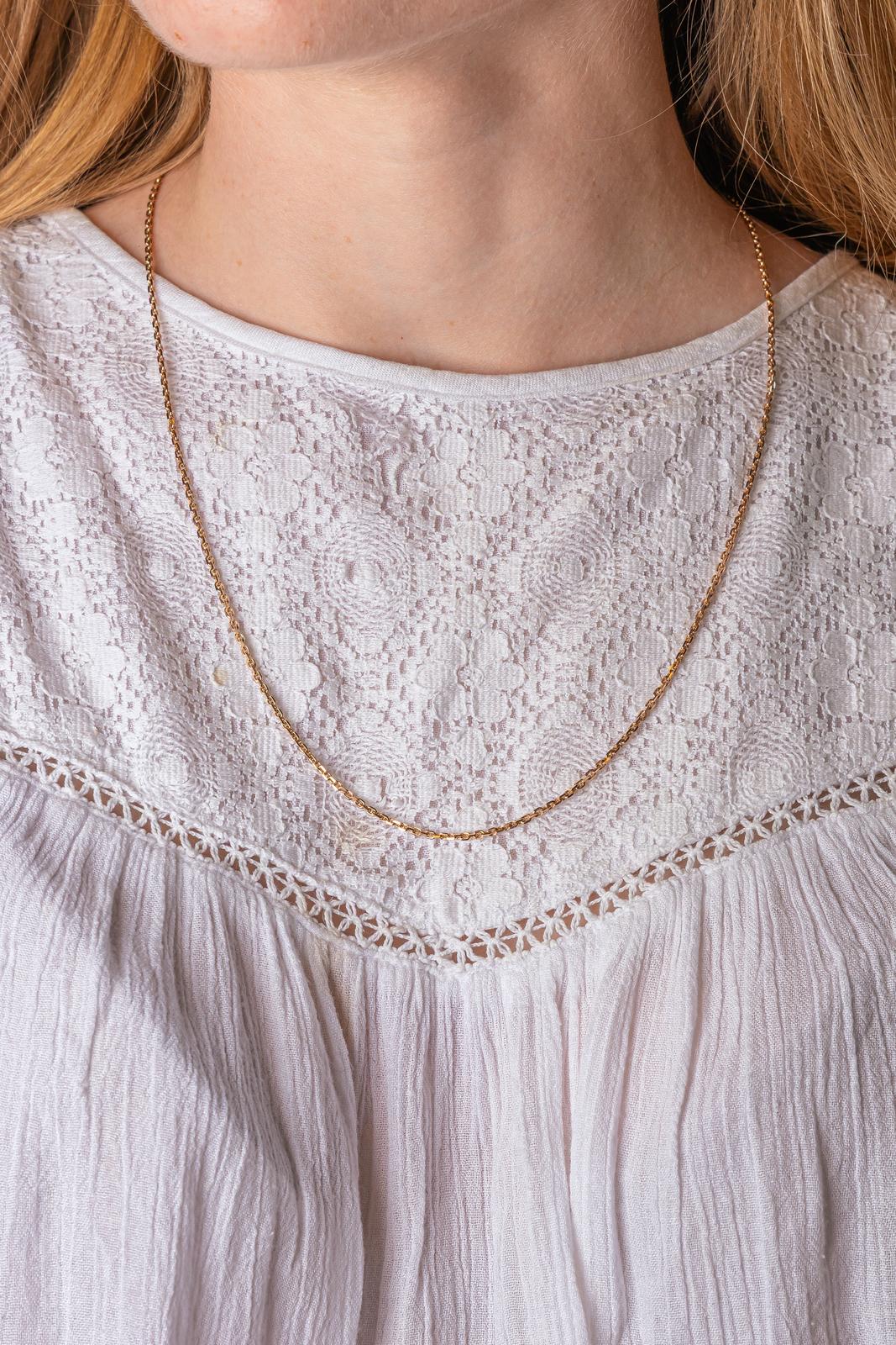 Collier Maille Forçat Or rose