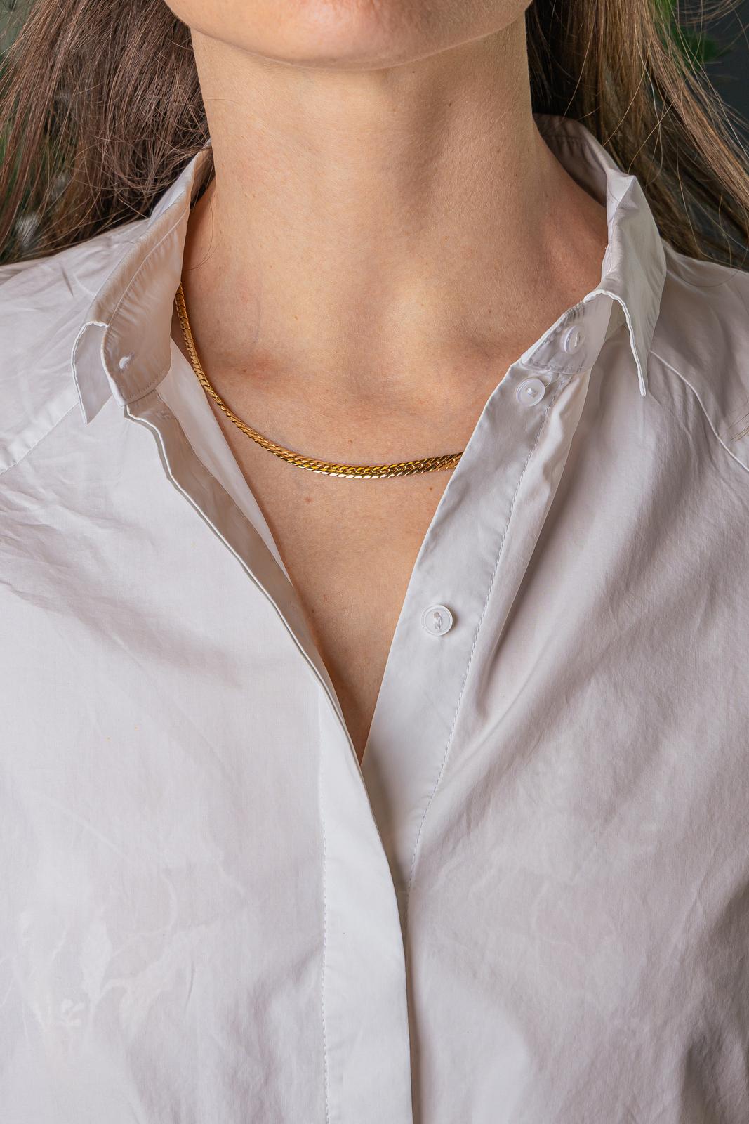Collier Maille gourmette Or jaune