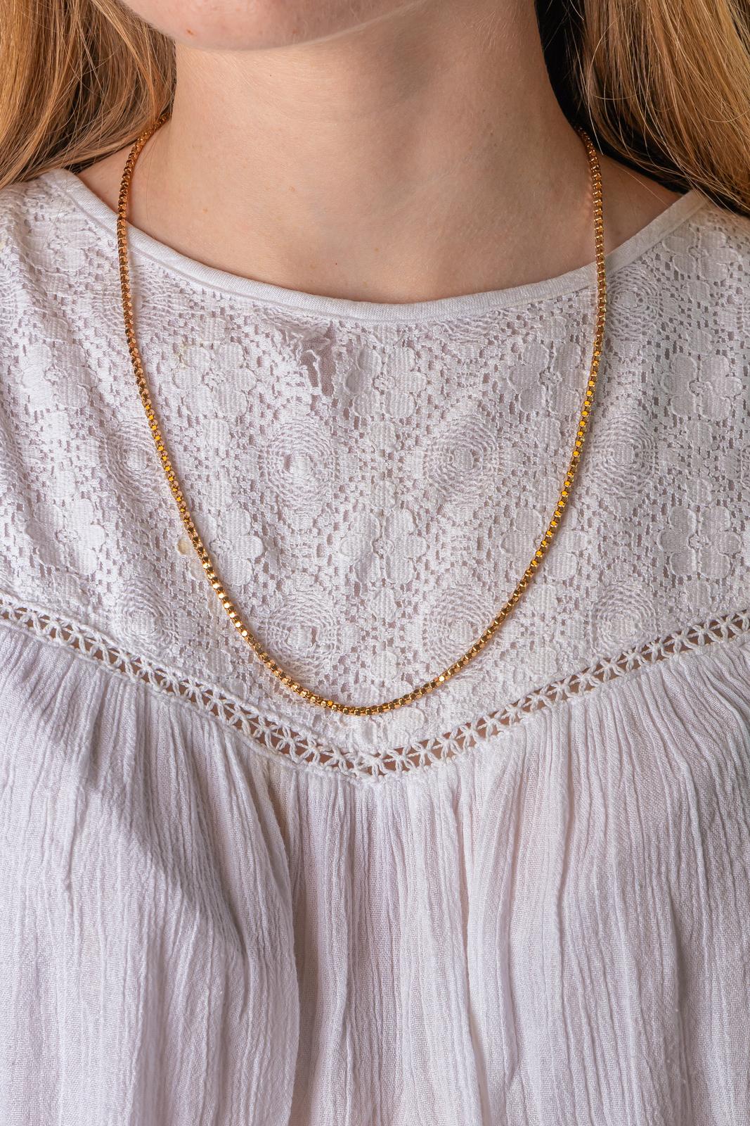 Collier Maille souple Or rose