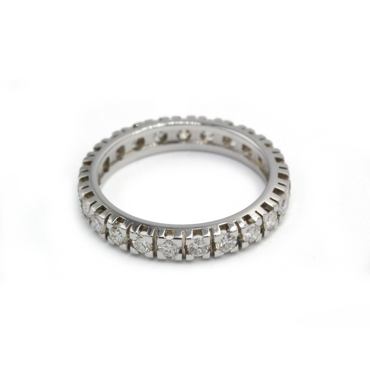 Bague Alliance en or blanc et diamants