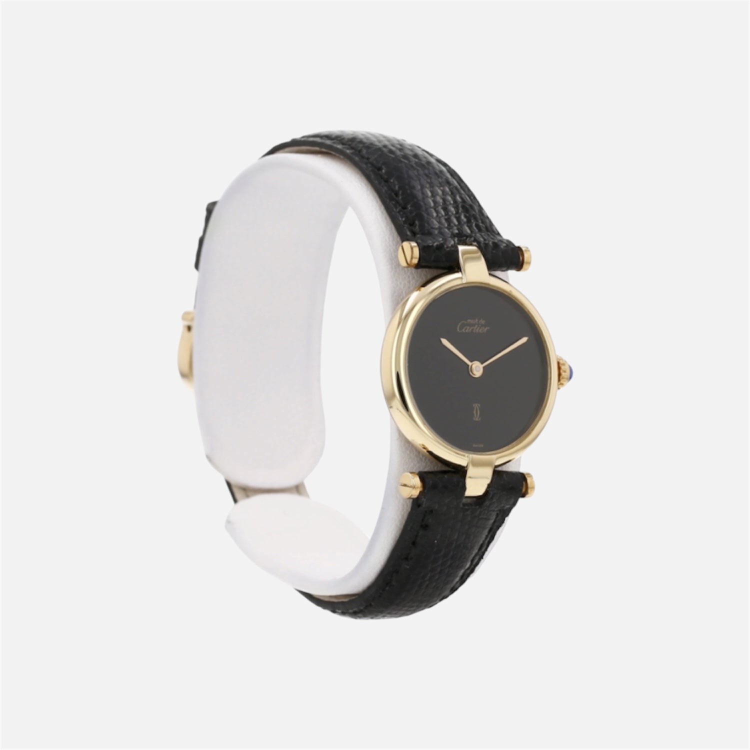 Montre CARTIER "Must de Cartier" en vermeil et cuir