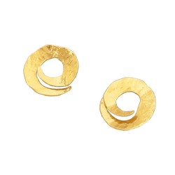 Boucles d'oreilles Arthus-Bertrand en or jaune.