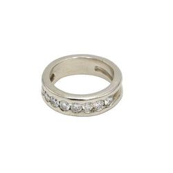 Bague Bandeau en or blanc et diamants