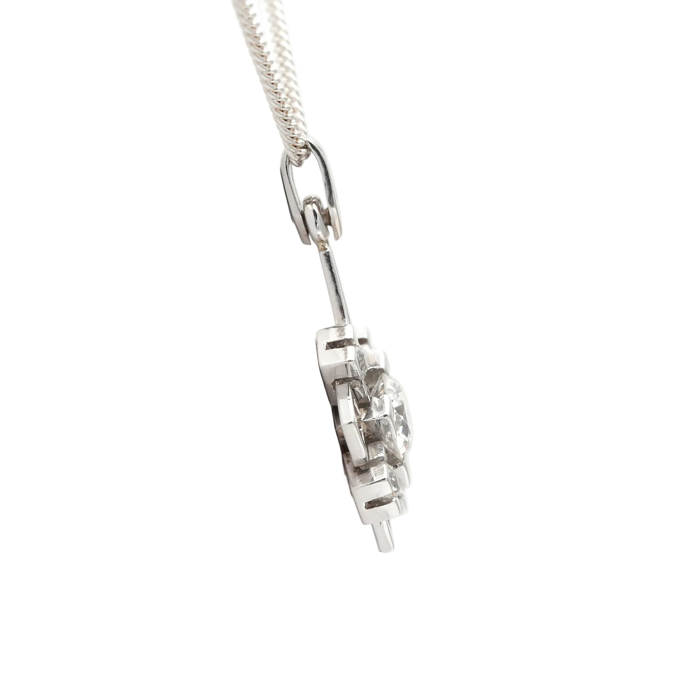 Pendentif en platine et diamants