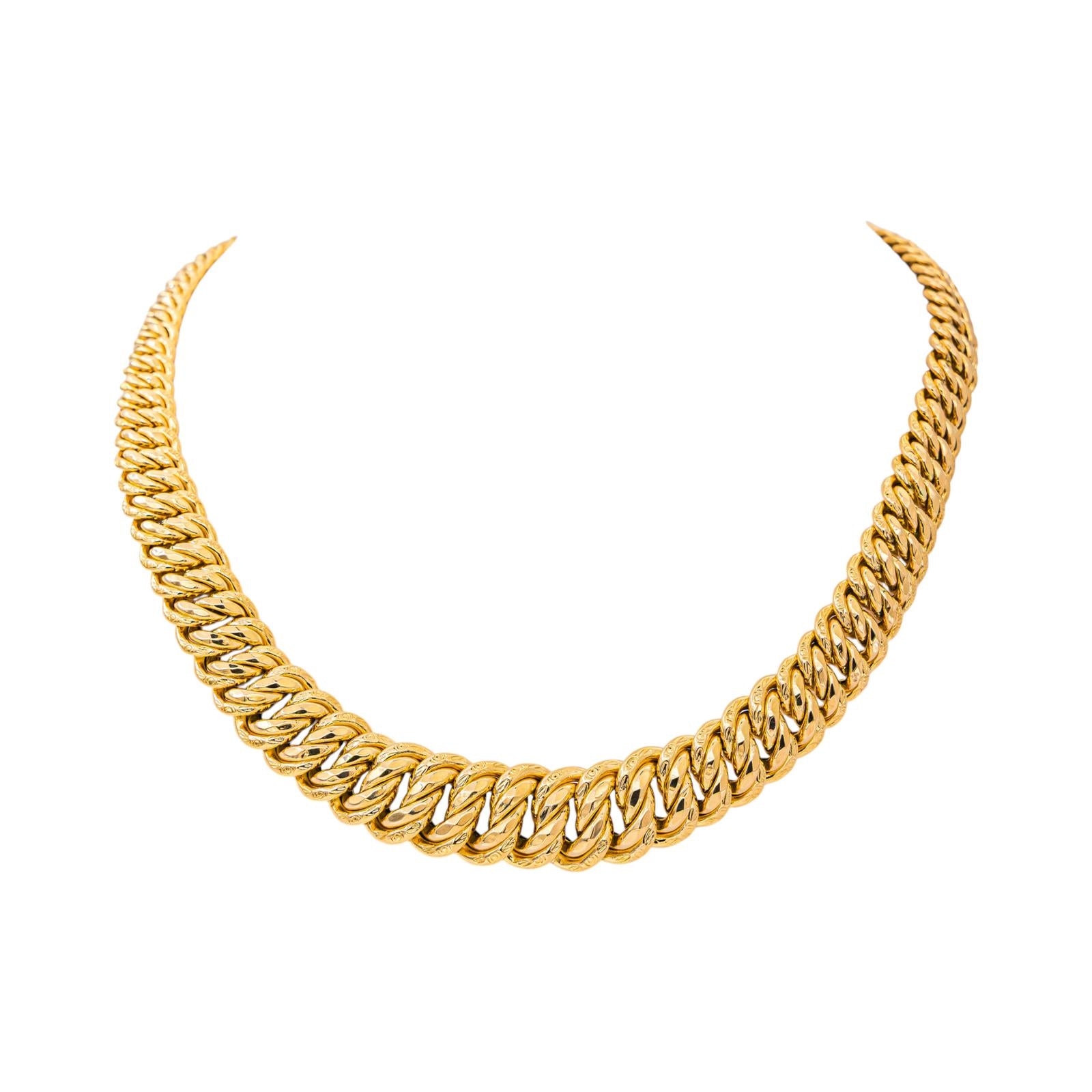 Collier Maille Américaine Or jaune