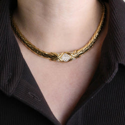 Collier Maille GAY FRÈRES en or jaune et diamants