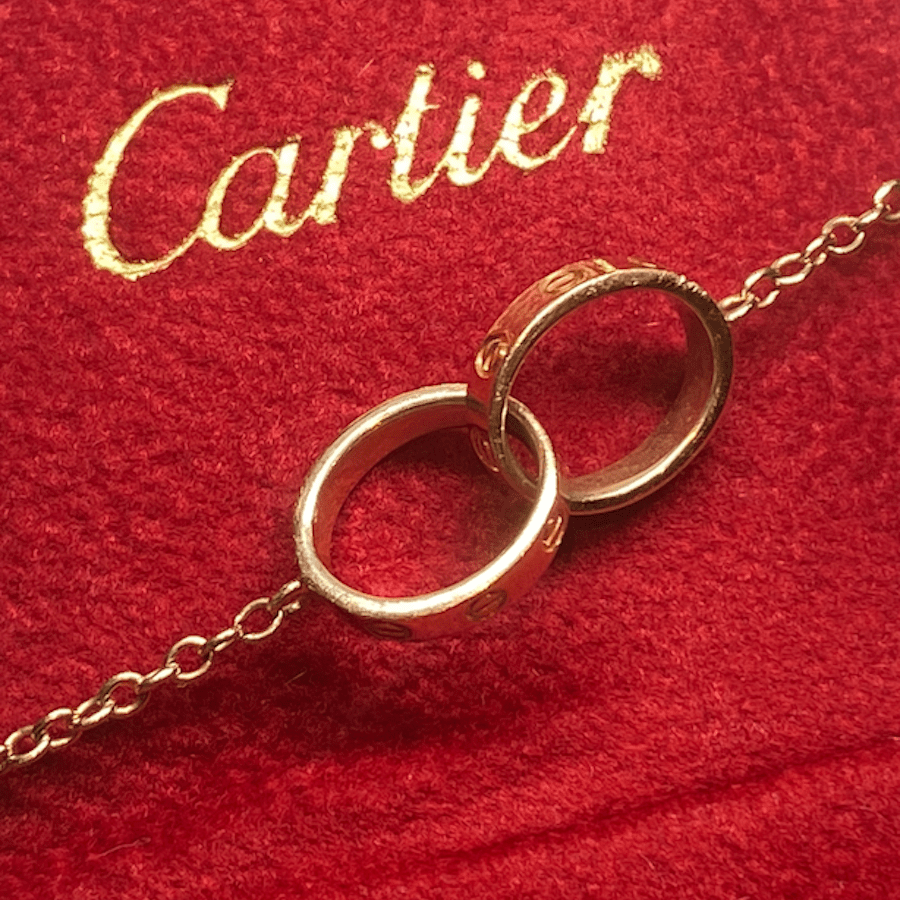 Bracelet Maille CARTIER "Baby Love" en or rose