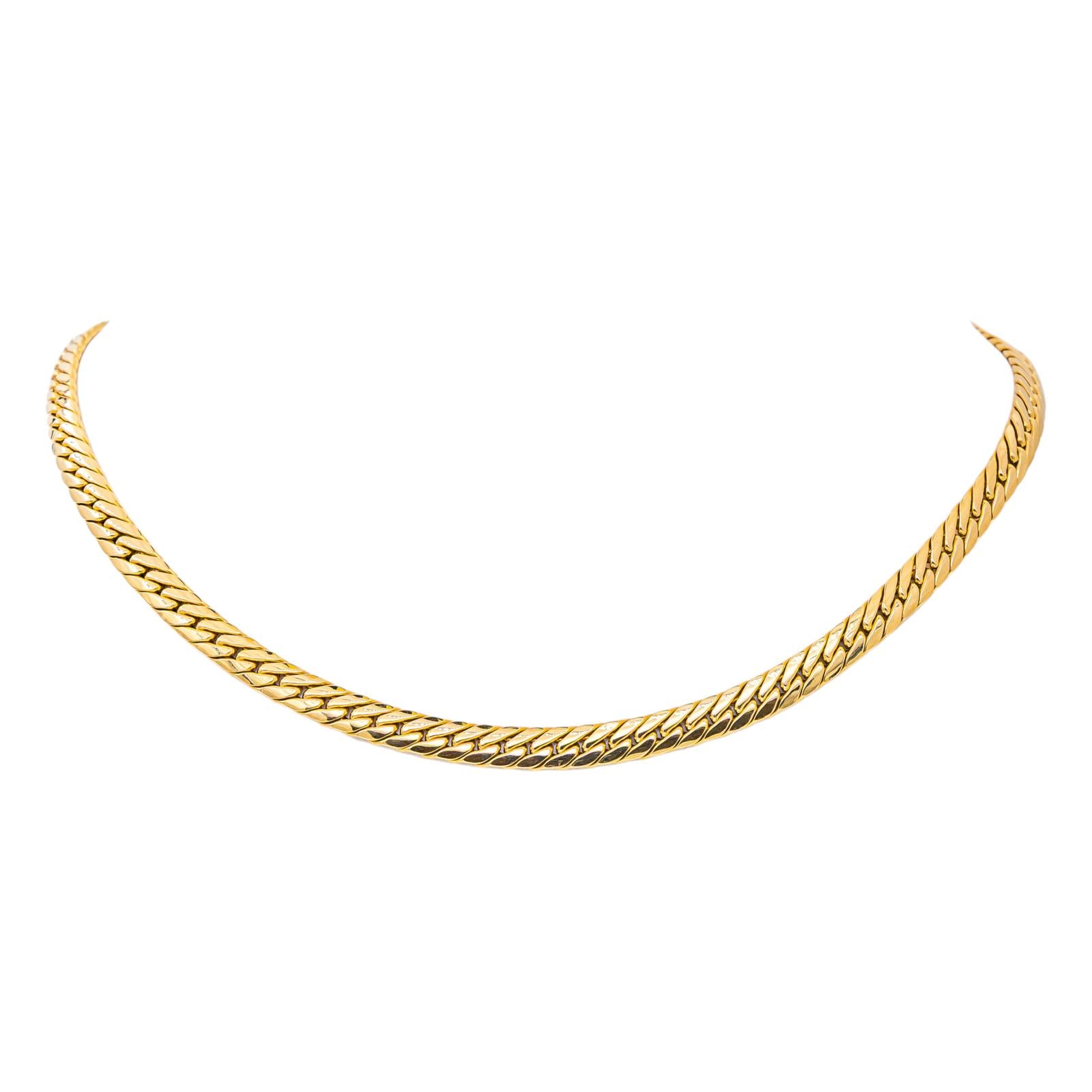 Collier Maille gourmette Or jaune