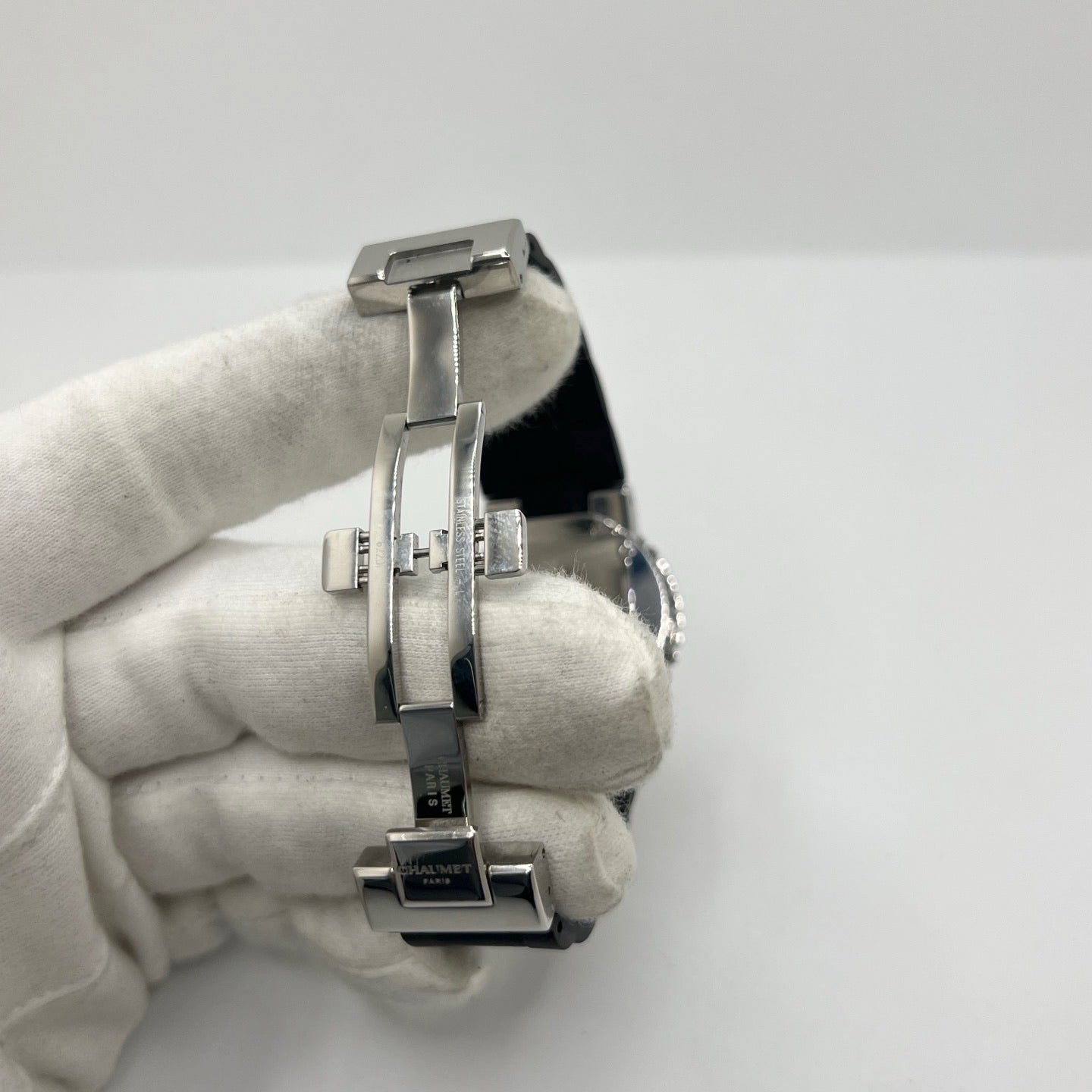 Montre CHAUMET "Class One" en acier et caoutchouc