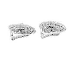 Boucles d'oreilles Clips BOUCHERON en or blanc, platine et diamants