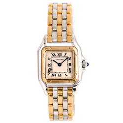 Montre CARTIER Panthère en or jaune et acier