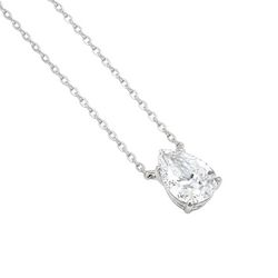 Collier Pendentif en or blanc et diamant