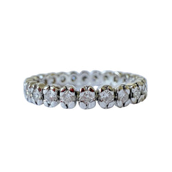 Bague Alliance en or blanc et diamants
