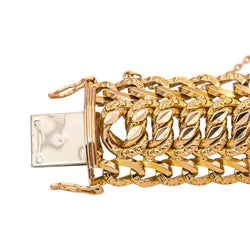 Bracelet Maille américaine Or rose