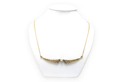 Collier Pendentif en or jaune, perle et diamants