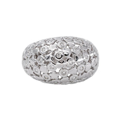 Bague Dôme Or blanc Diamant