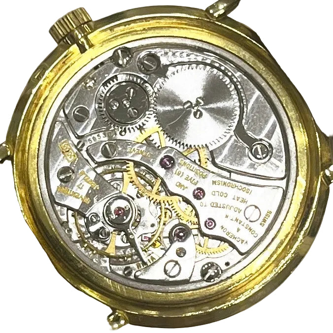Montre VACHERON CONSTANTIN "Ultra-Thin" en or jaune et cuir